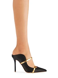 Maureen 100MM Satin Heeled Mules