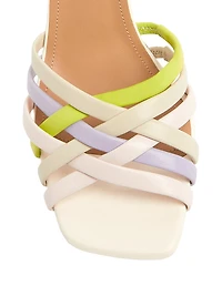 West 90MM Woven Leather Sandals