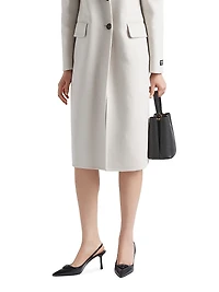 Brushed 75MM Leather Slingback Pumps