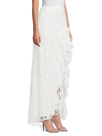 Bari Floral Lace Maxi Skirt