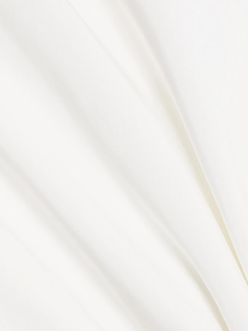 Viola Tie-Waist Cotton & Silk Minidress