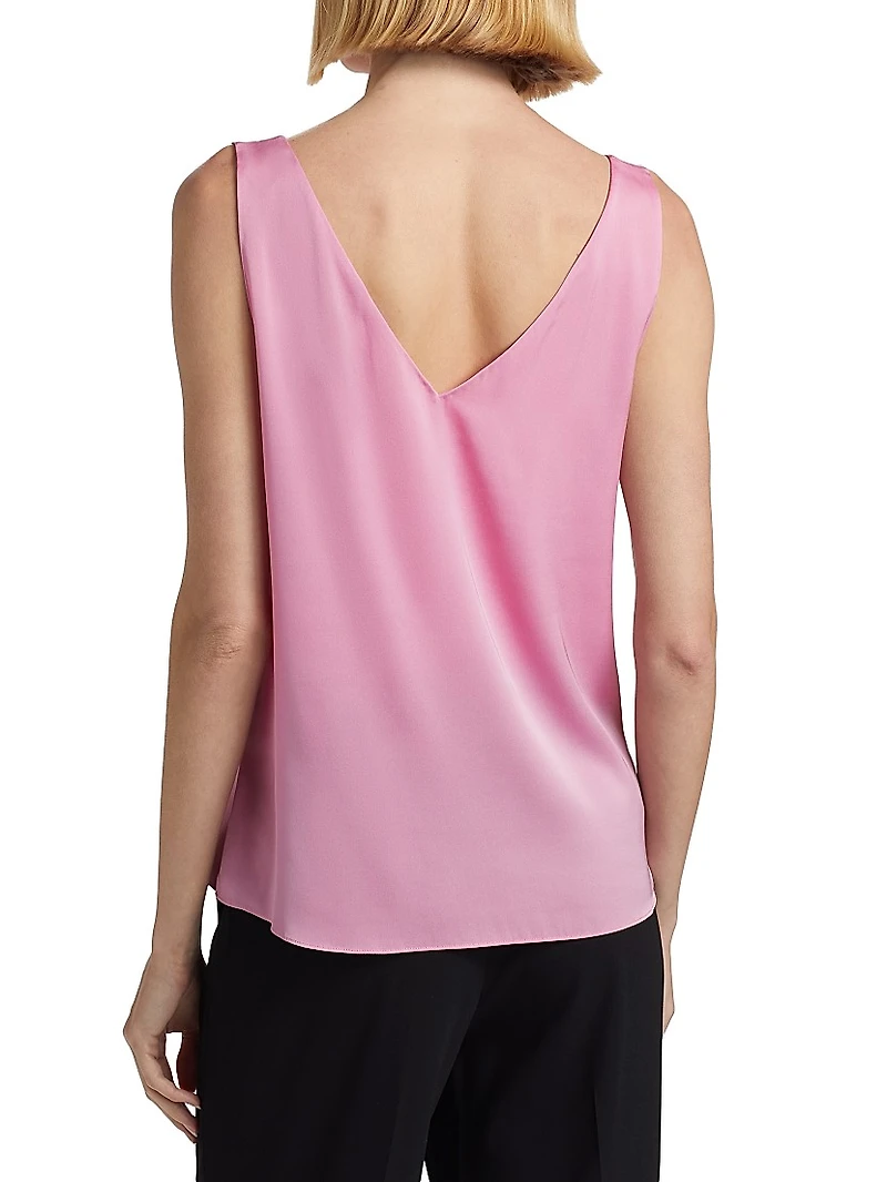Sailor Stretch-Silk Sleeveless Blouse