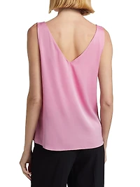 Sailor Stretch-Silk Sleeveless Blouse
