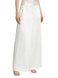 Maxine Satin Wide-Leg Pants