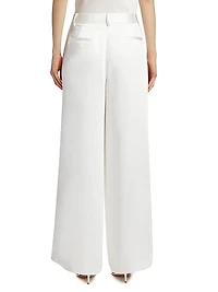 Maxine Satin Wide-Leg Pants