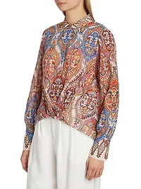 Polly Printed Cotton Blouse