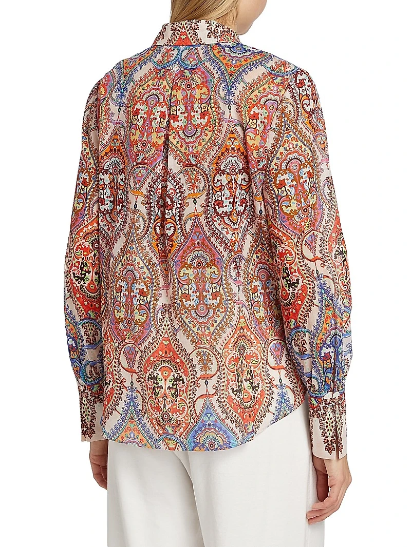 Polly Printed Cotton Blouse