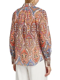 Polly Printed Cotton Blouse
