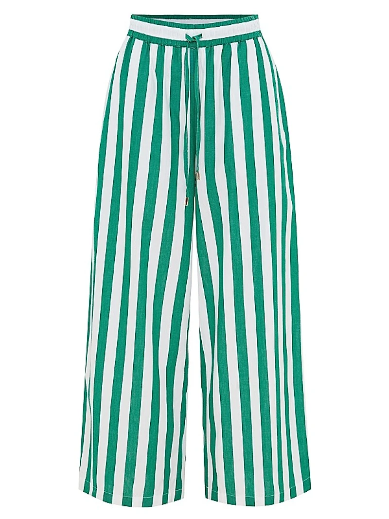 Leti Stripe Cotton Pants