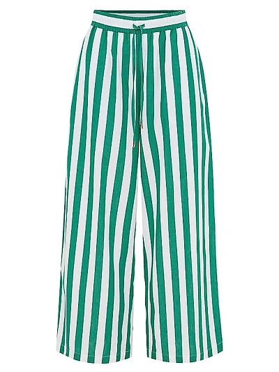 Leti Stripe Cotton Pants