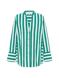 Josephina Stripe Cotton Voile Shirt