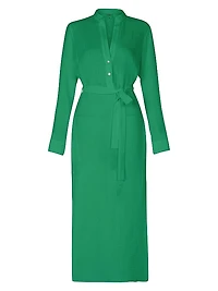 Frieda Cotton Gauze Shirtdress