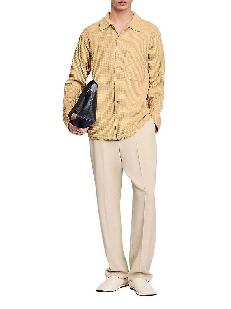 Oversized Knit Shirt