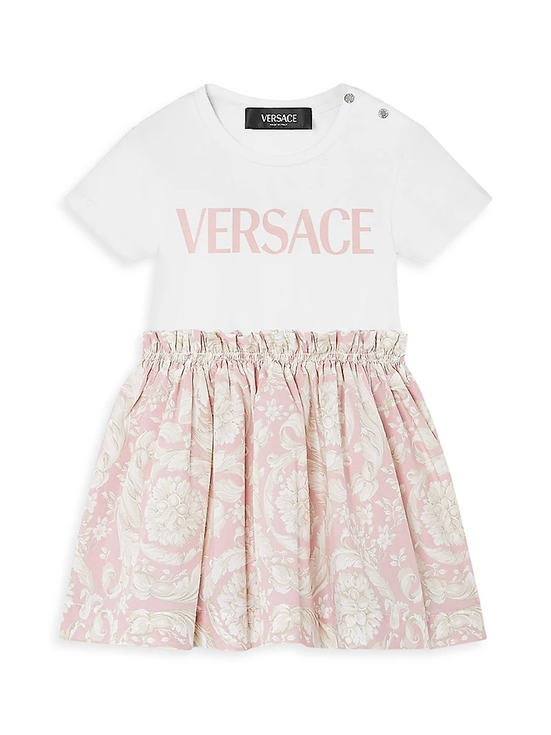 Baby Girl's Logo Barocco T-Shirt Dress