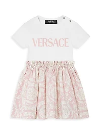 Baby Girl's Logo Barocco T-Shirt Dress