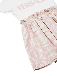 Baby Girl's Logo Barocco T-Shirt Dress