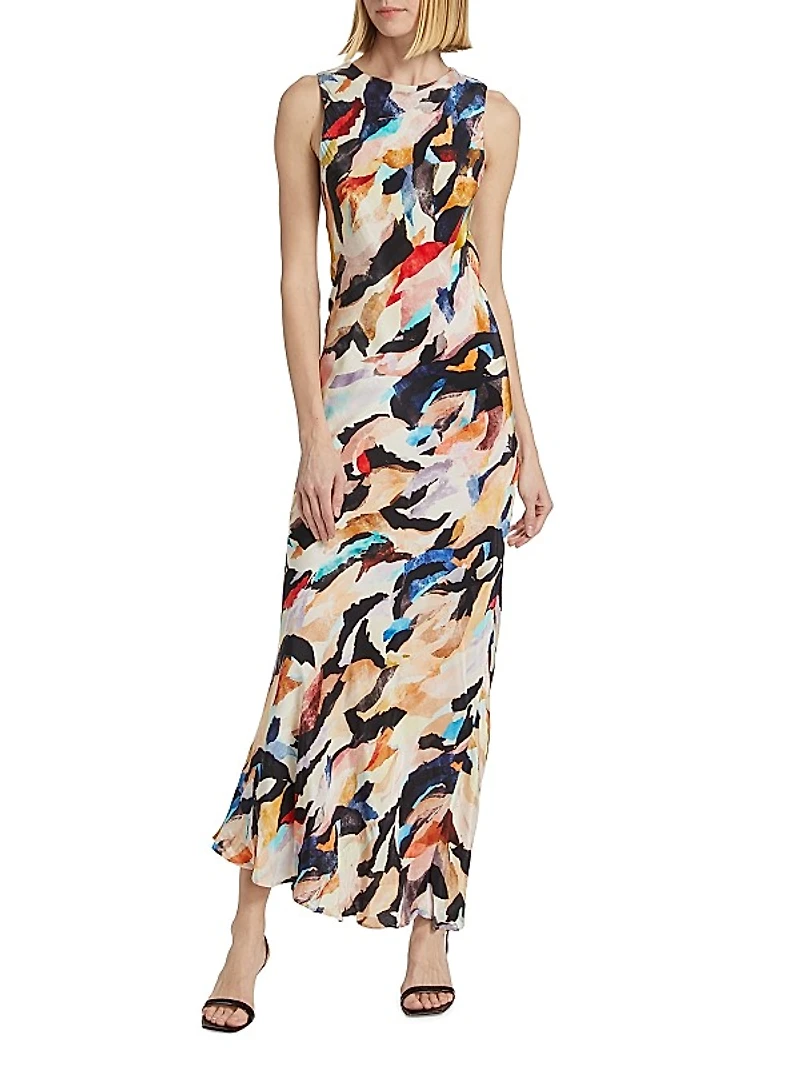 Alsina Anais Crepe Maxi Dress
