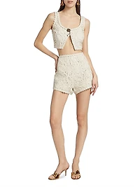 Tammy Textured Mini Shorts