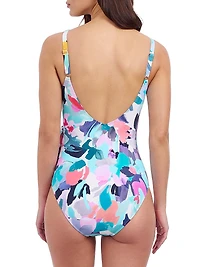 Holi Ruffled Surplice One-Piece Swimsuit