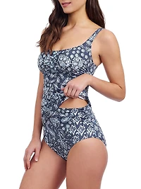 Flores Paisley Tankini Top