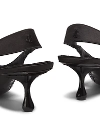 Amel 50MM Crystal-Embellished Mesh Pumps