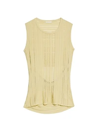 Ribbed Open-Back Tank
