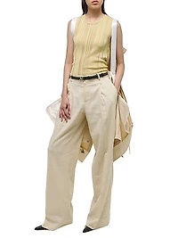 Ribbed Open-Back Tank