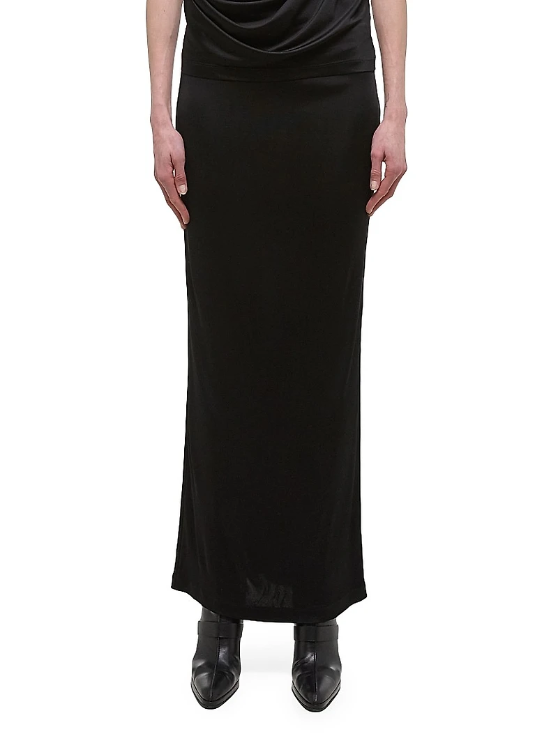 Fluid Jersey Maxi Skirt