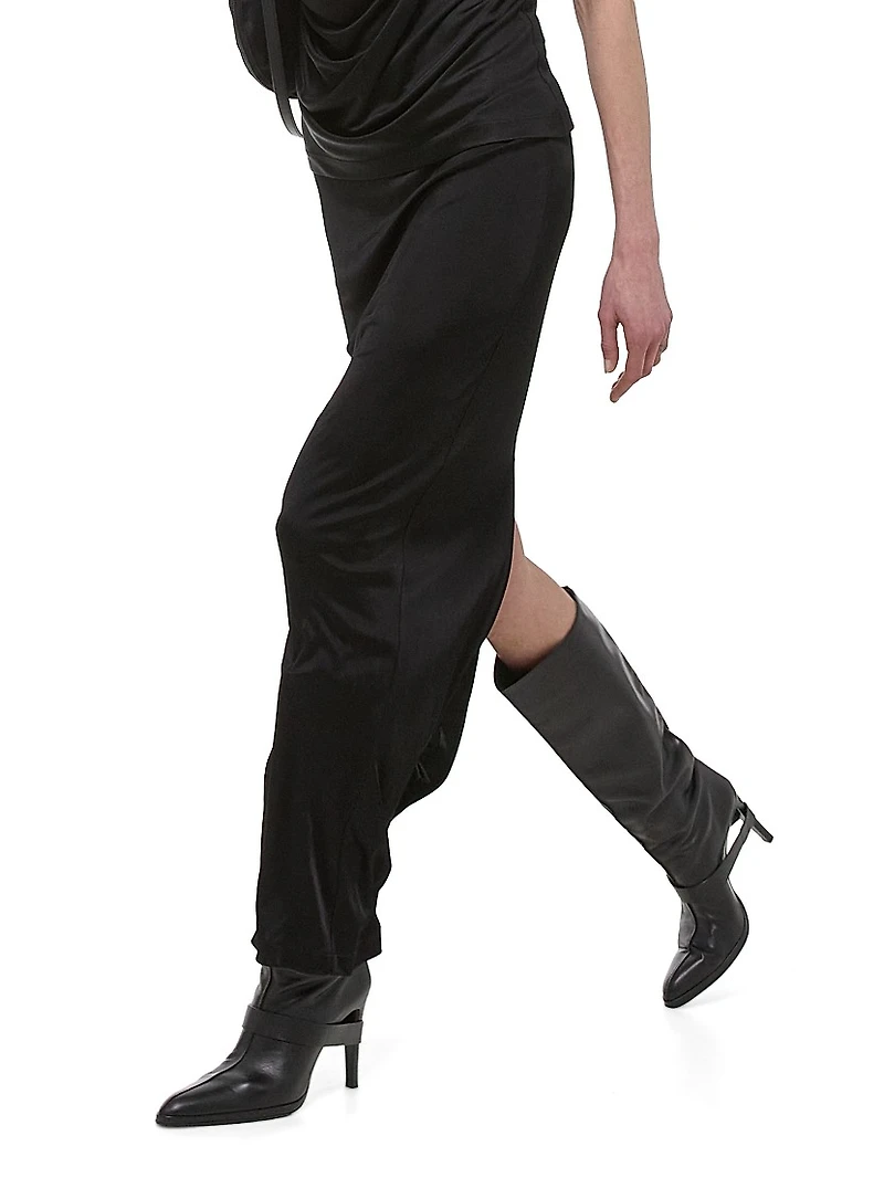 Fluid Jersey Maxi Skirt