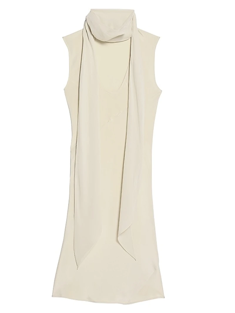 Silk Sleeveless Scarf Top