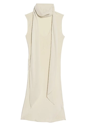 Silk Sleeveless Scarf Top