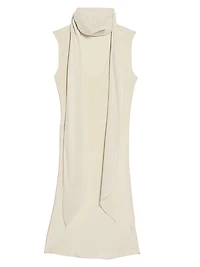 Silk Sleeveless Scarf Top