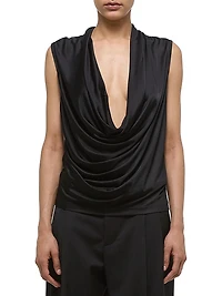 Sleeveless Cowlneck Top