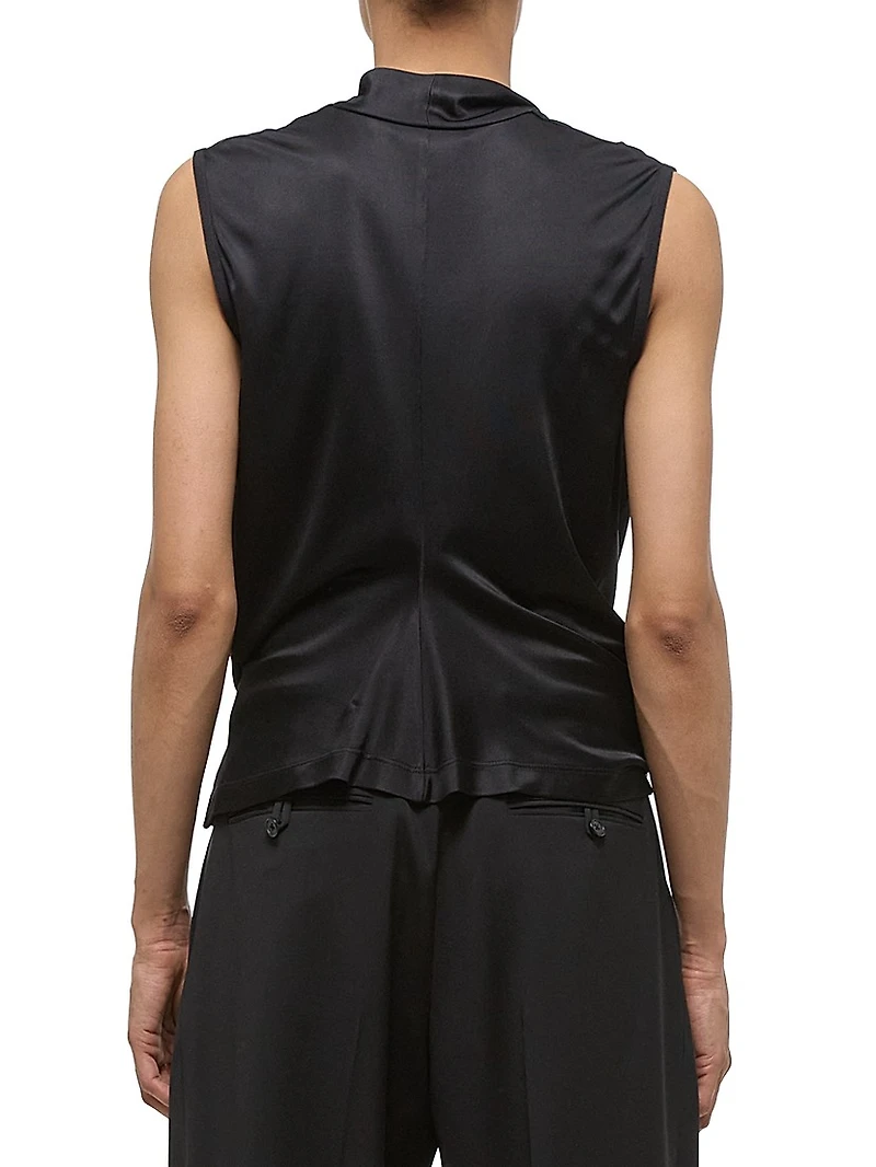 Sleeveless Cowlneck Top