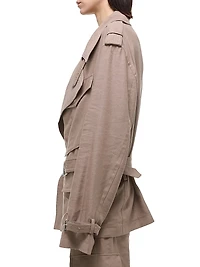 Rider Tie-Waist Short Trench