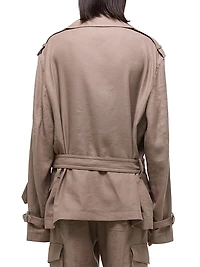 Rider Tie-Waist Short Trench