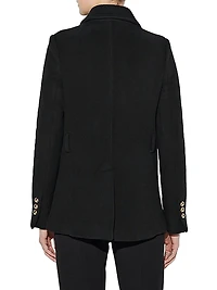 Clara - Double-Face Virgin Wool Peacoat