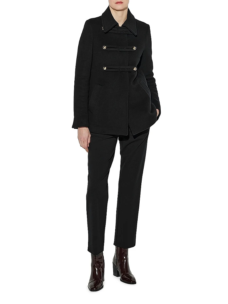 Clara - Double-Face Virgin Wool Peacoat
