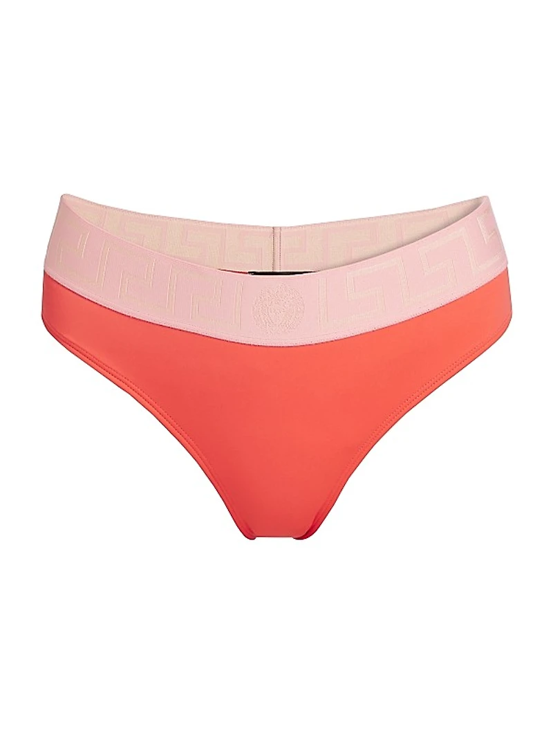 Greca-Trimmed Bikini Bottom