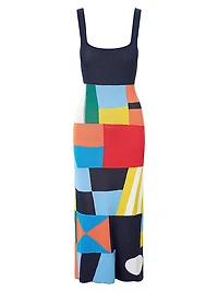 Katie Patchwork Midi-Dress