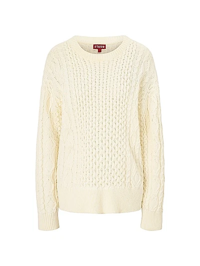 Tracy Cable-Knit Crewneck Sweater