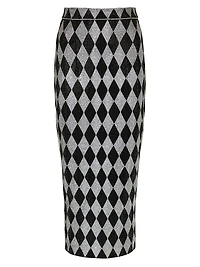 Crystal-Embellished Midi-Skirt