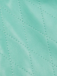 Quilted Leather Halter Bustier Top