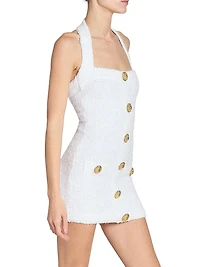 Bouclé Halterneck Minidress