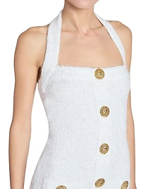 Bouclé Halterneck Minidress
