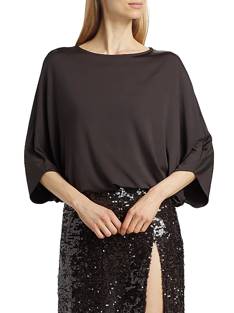 Lightweight Jersey Tunic Blouse