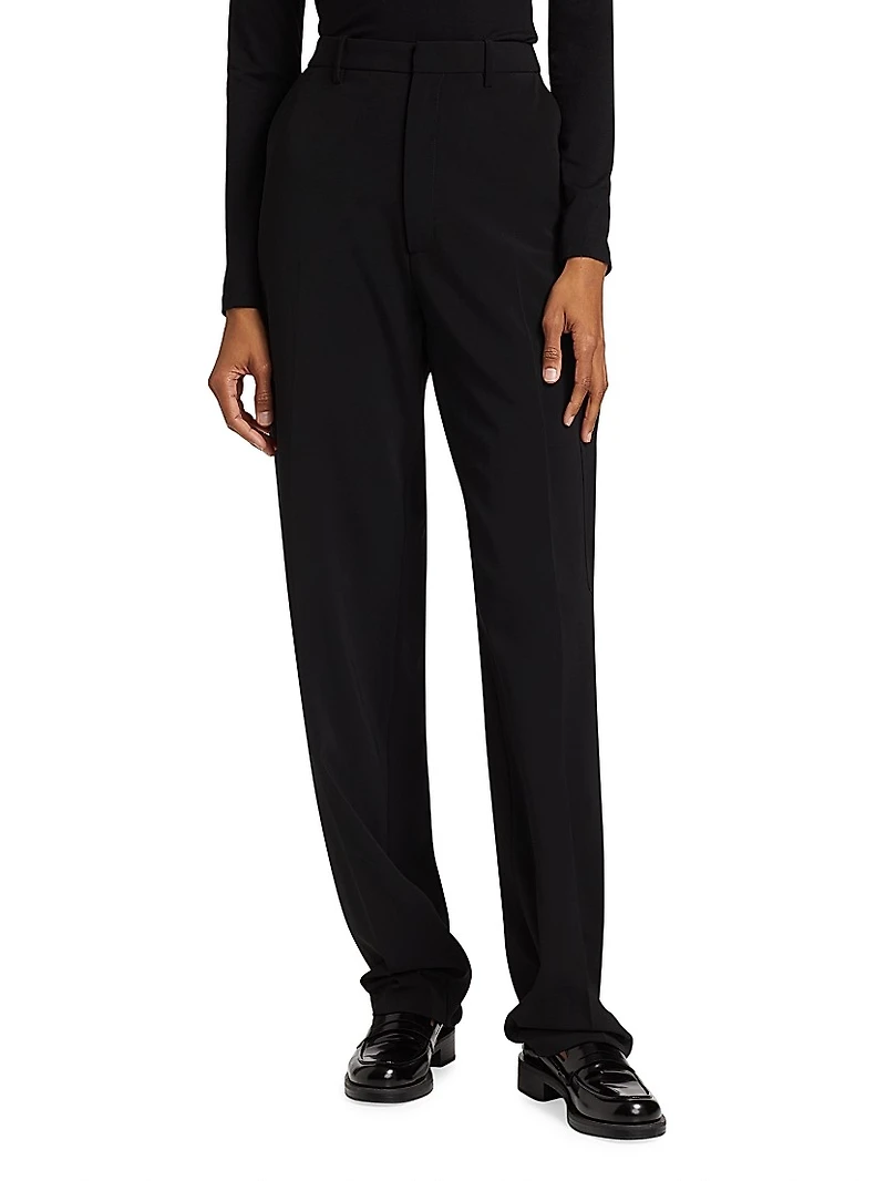 Matte Crepe Cargo Trousers