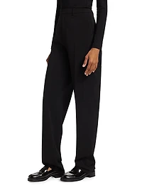 Matte Crepe Cargo Trousers