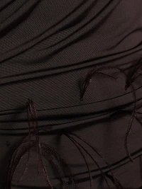 Lightweight Jersey Draped Minidress