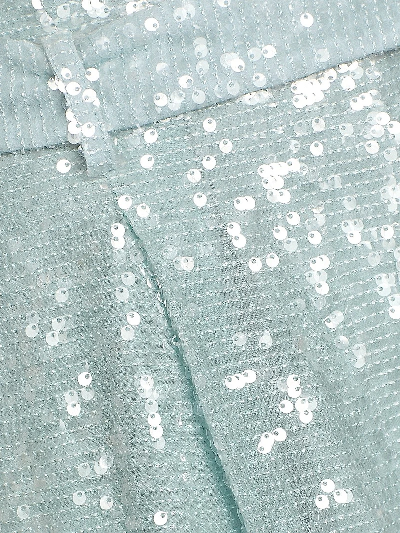 Sequined Belted Shorts